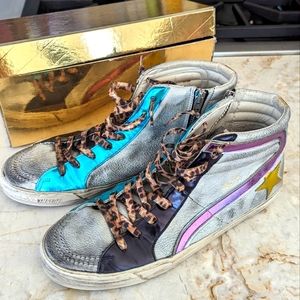 Golden Goose Rainbow Mule Size 10